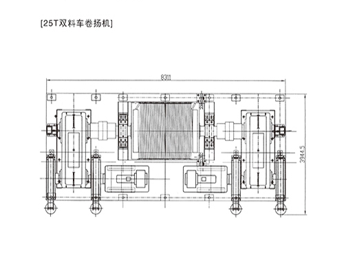 25T雙料車卷揚機(jī)